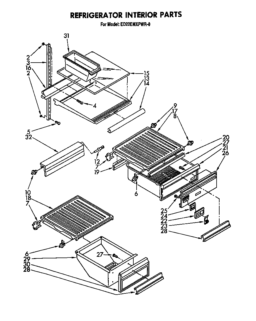 Refrigerator interior