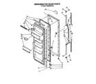 Whirlpool ED22ZMXPWR0 refrigerator door diagram