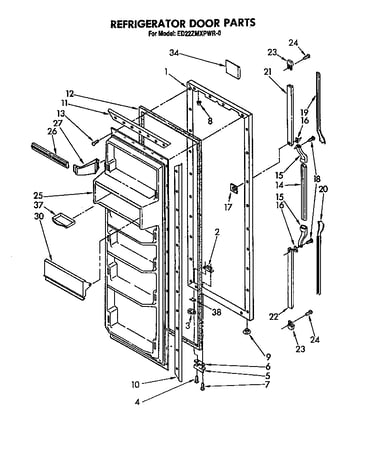 Refrigerator door