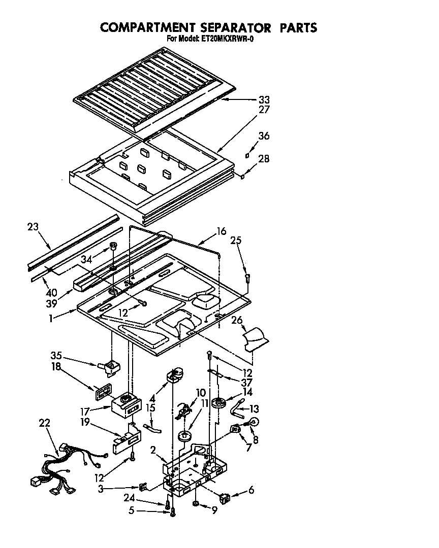 Compartment separator