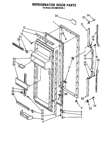Refrigerator door