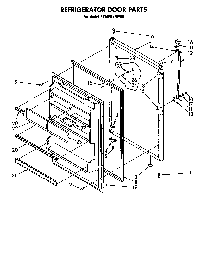 Refrigerator door