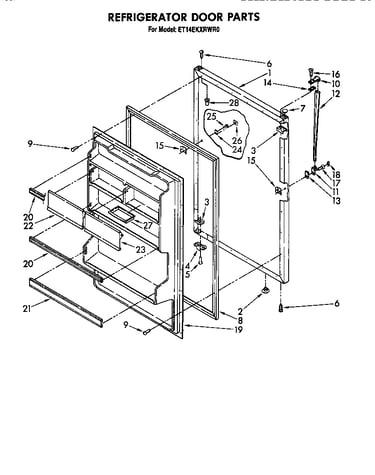 Refrigerator door