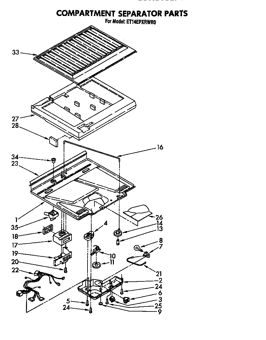 Compartment separator