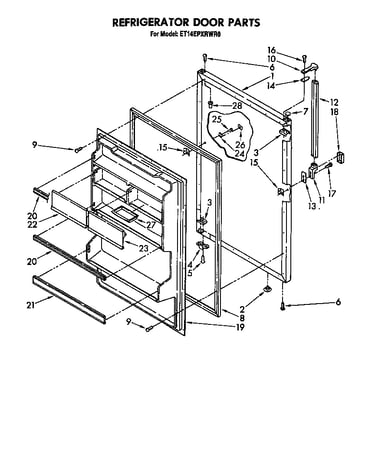 Refrigerator door