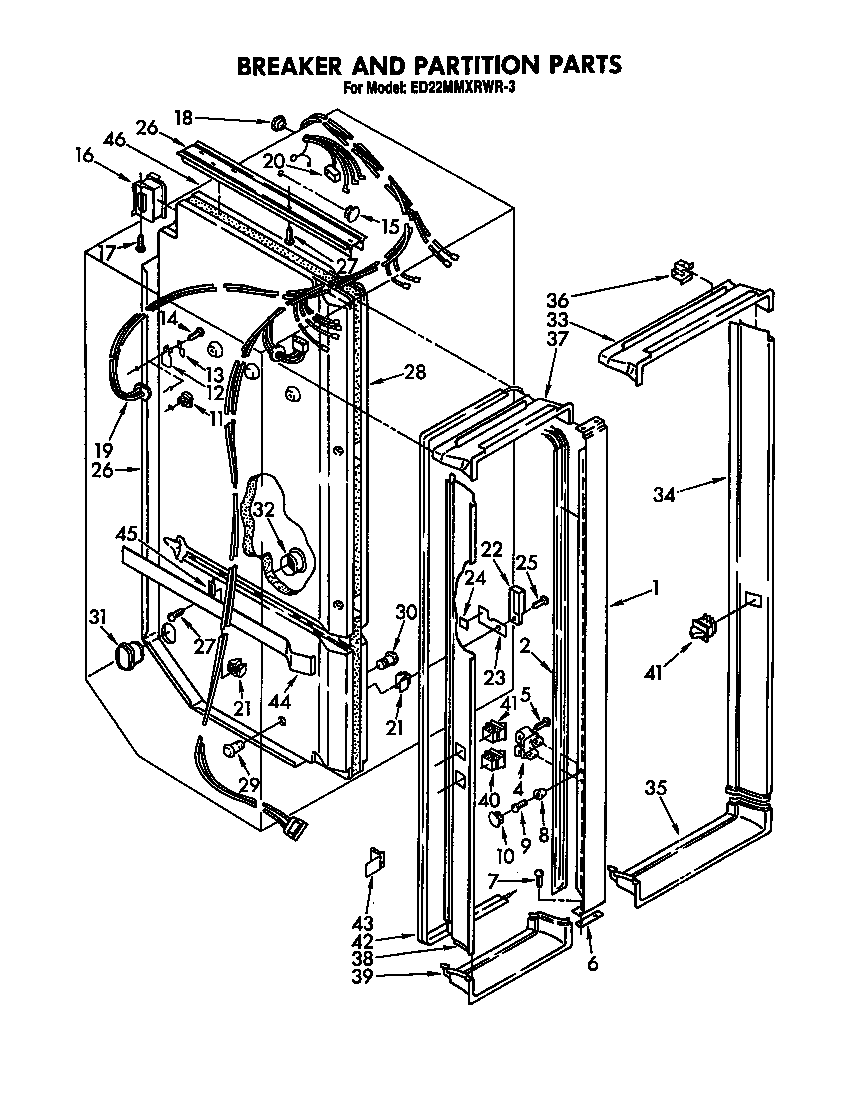 Breaker and partition