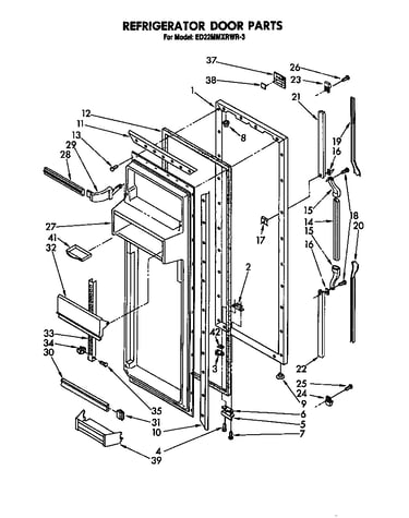 Refrigerator door