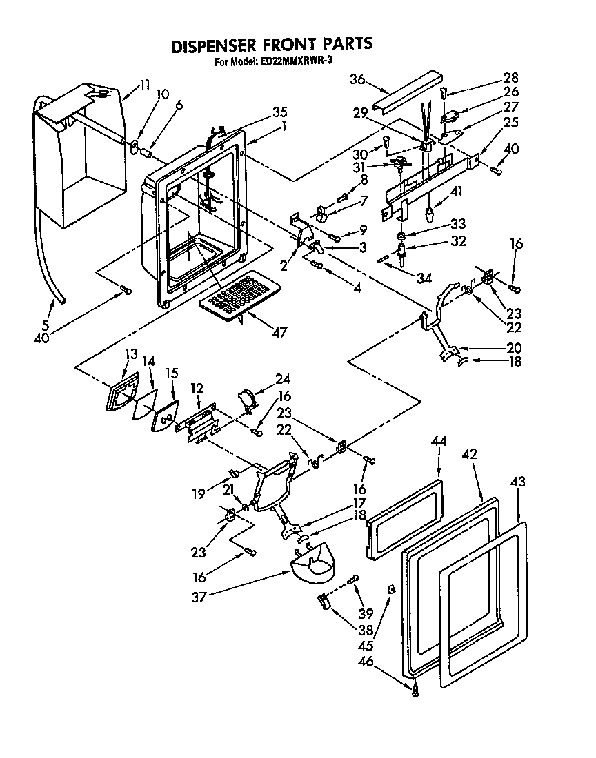 DISPENSER FRONT