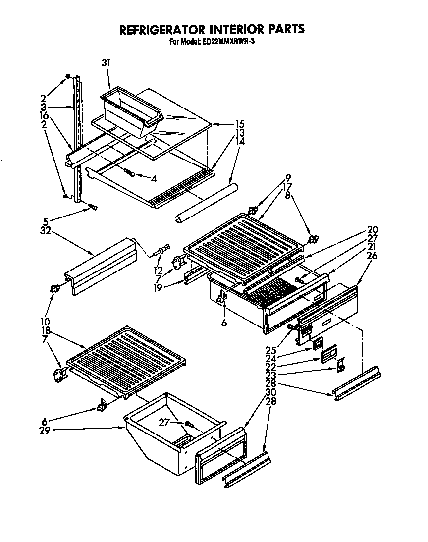 Refrigerator interior