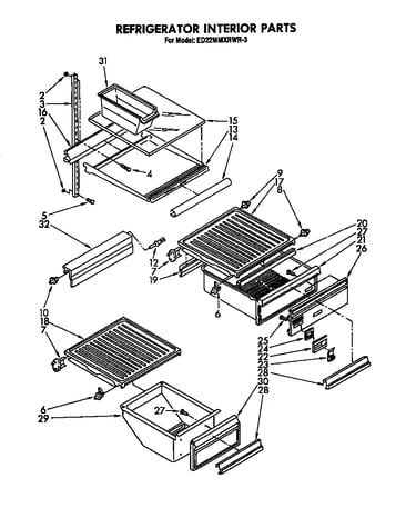 Refrigerator interior