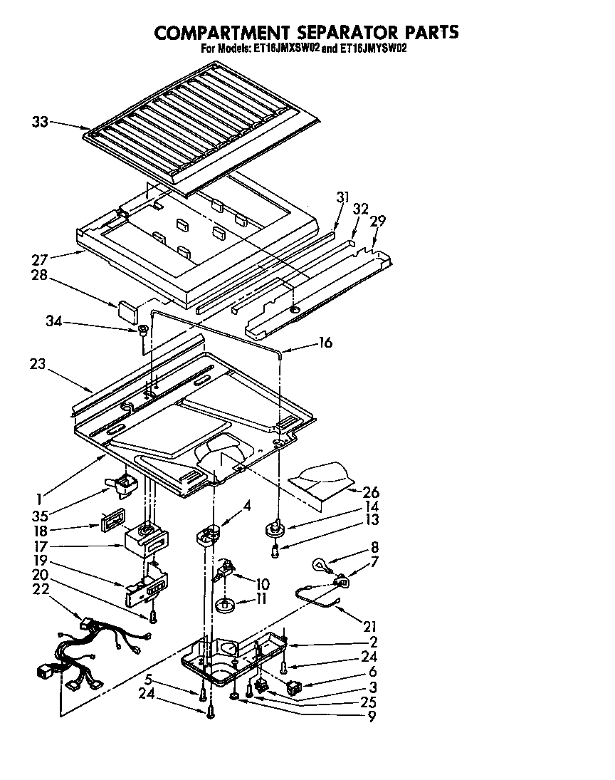 Compartment separator