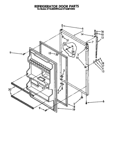 Refrigerator door