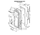 Whirlpool ED22MMXRWR4 refrigerator door diagram