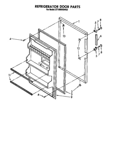Refrigerator door