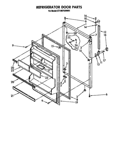 Refrigerator door