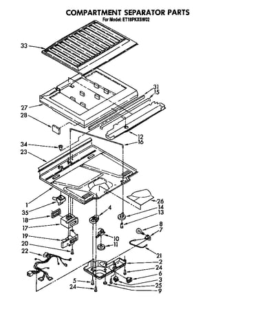 Compartment separator
