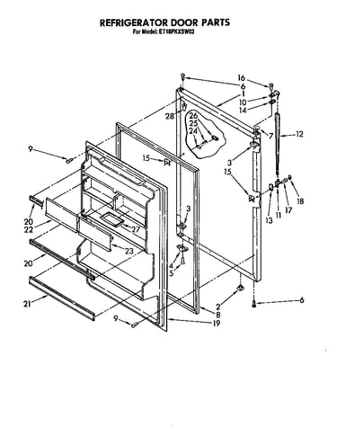 Refrigerator door