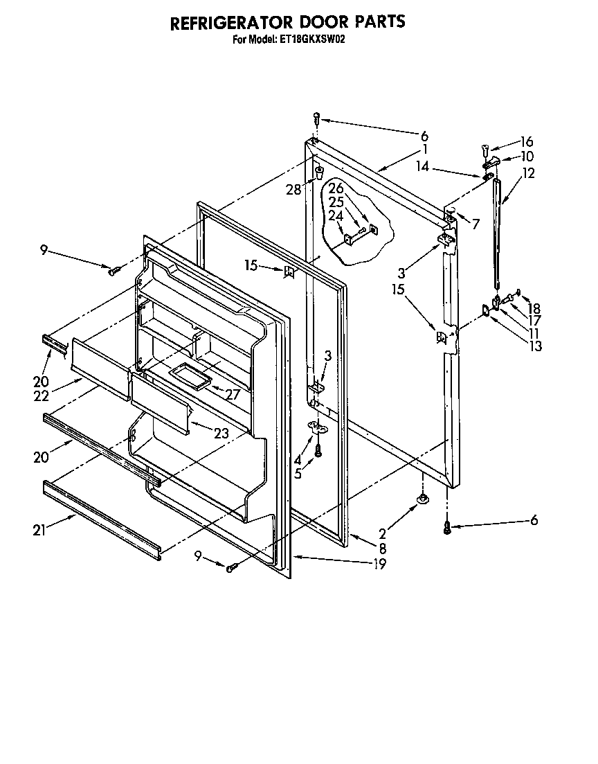 Refrigerator door