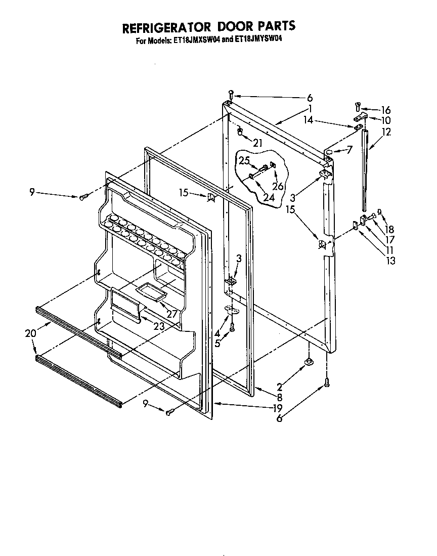 Refrigerator door