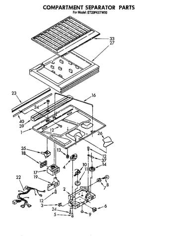 Compartment separator