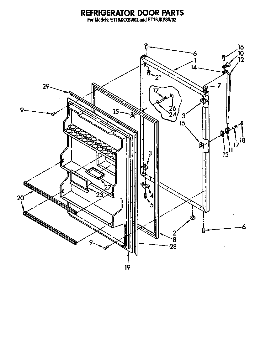 Refrigerator door