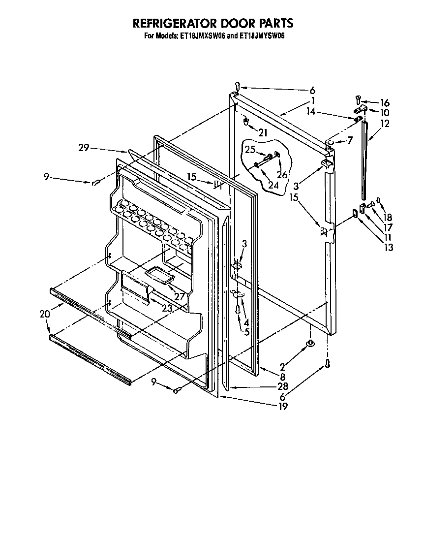 Refrigerator door