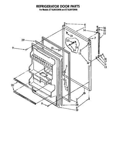 Refrigerator door