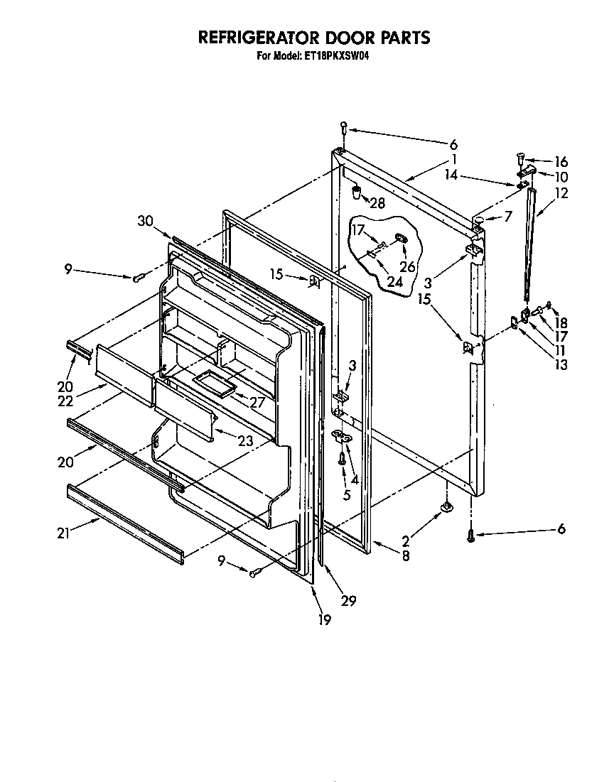 Refrigerator door