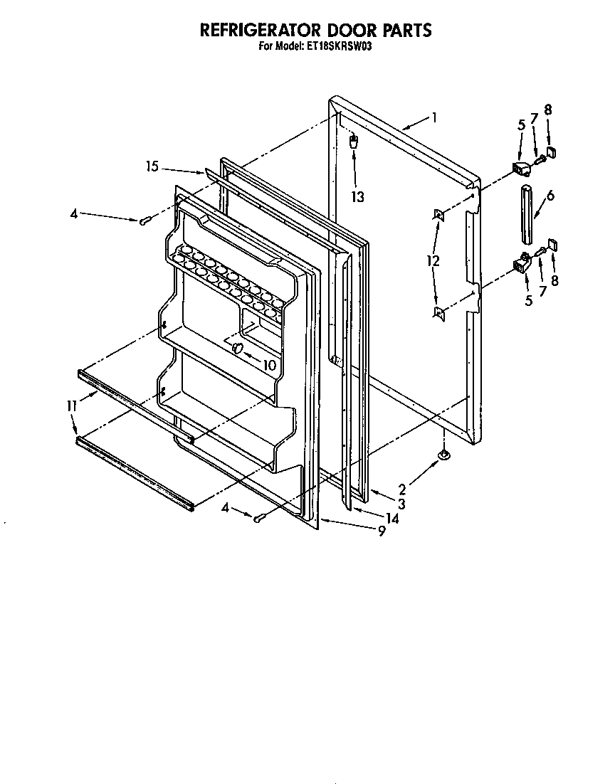 Refrigerator door
