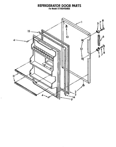 Refrigerator door