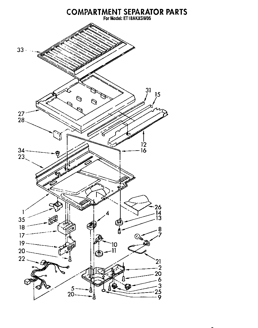Compartment separator