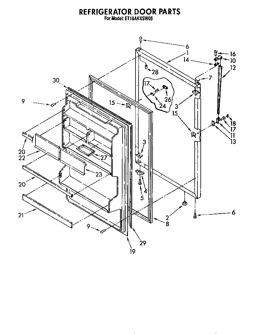 Refrigerator door