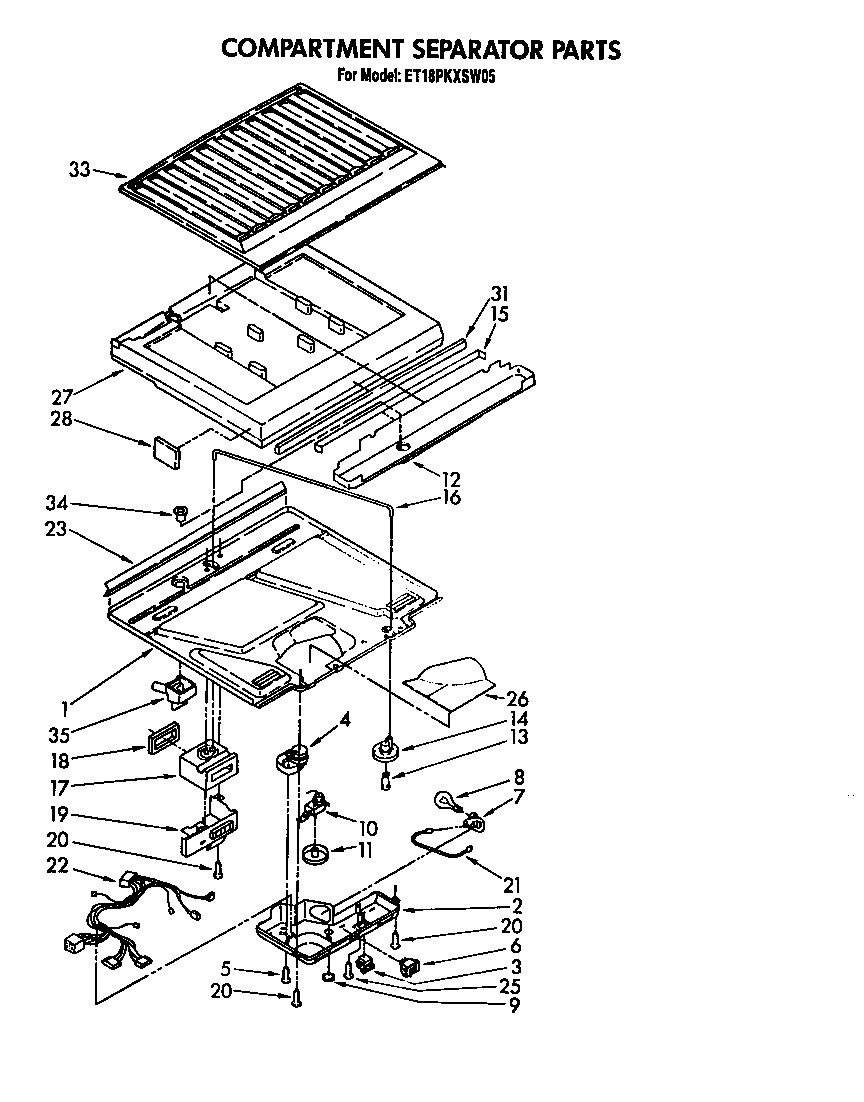 Compartment separator