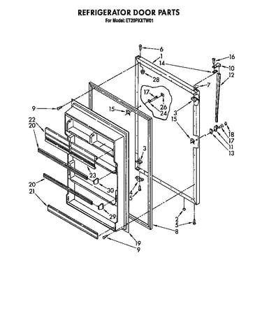 Refrigerator door