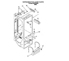 Whirlpool 3VED27DQEW01 refrigerator liner diagram