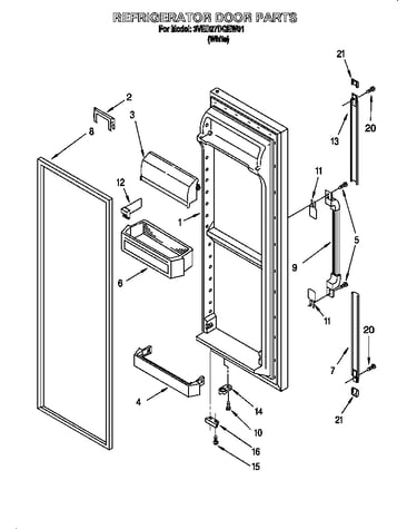 Refrigerator door