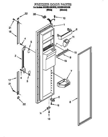 Freezer door