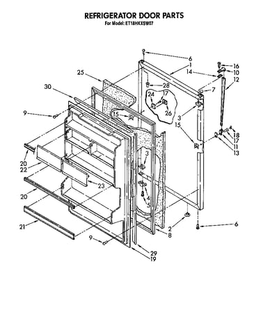 Refrigerator door