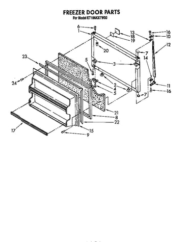 Freezer door parts