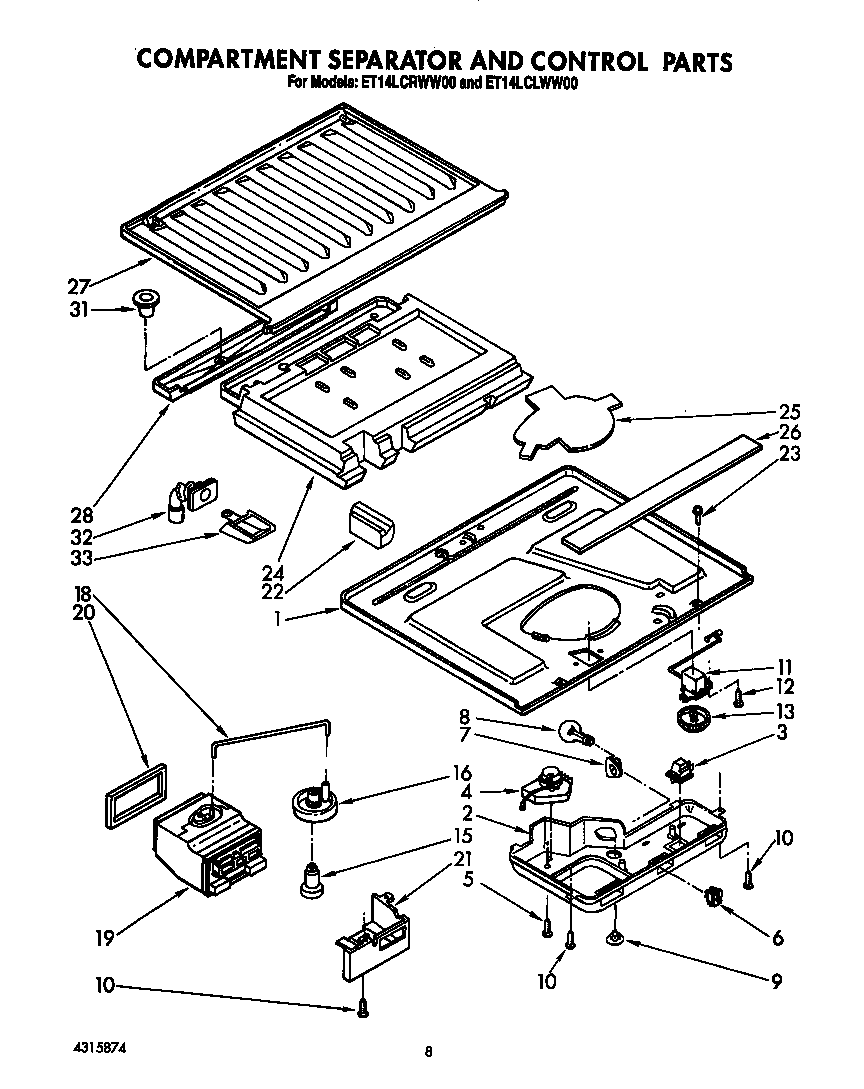 Compartment separator and control