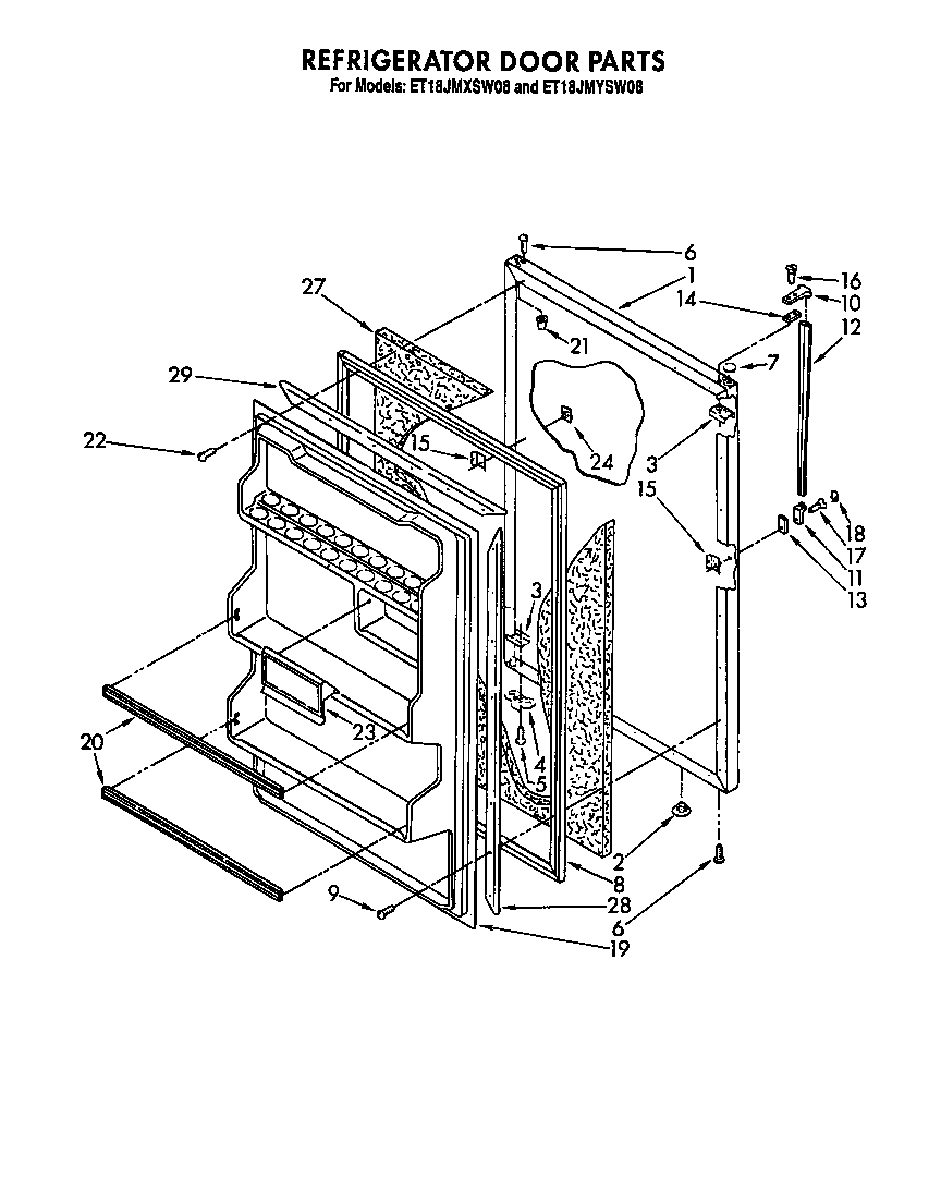 Refrigerator door
