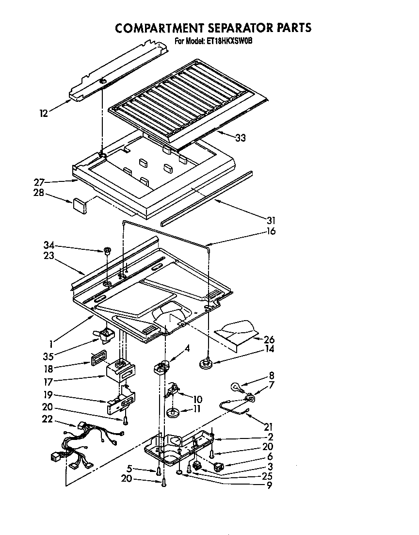 Compartment separator