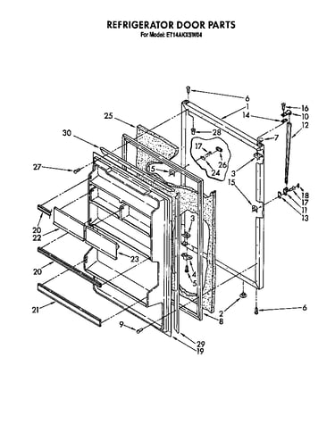 Refrigerator door