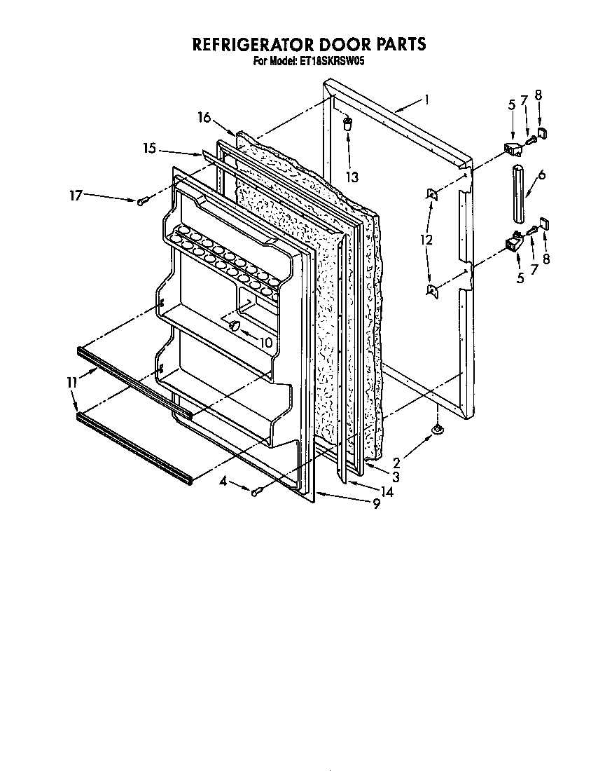Refrigerator door