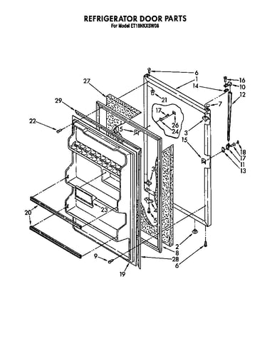 Refrigerator door