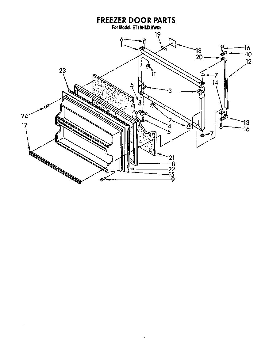 Freezer door