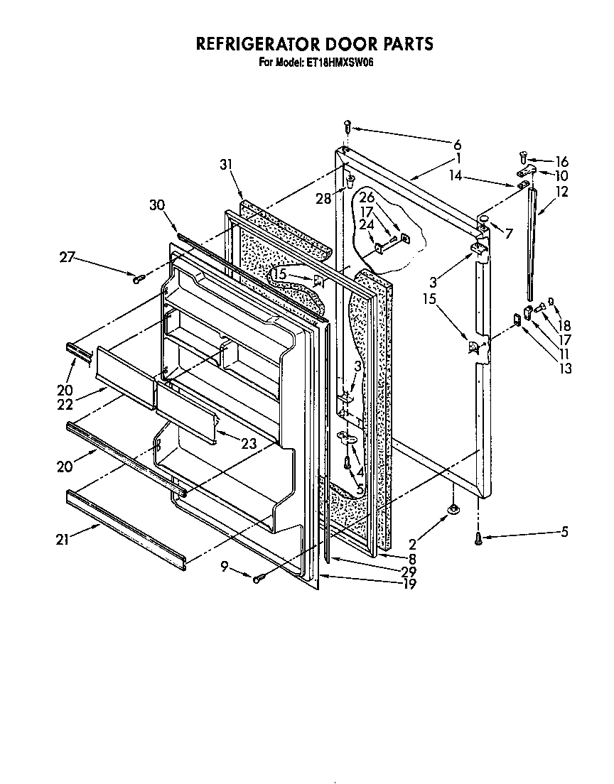 Refrigerator door