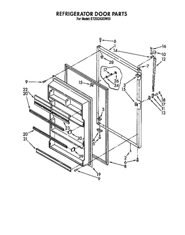 Refrigerator door