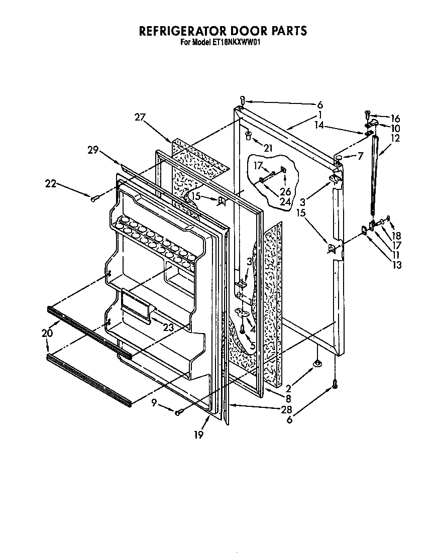 Refrigerator door