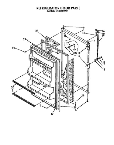 Refrigerator door
